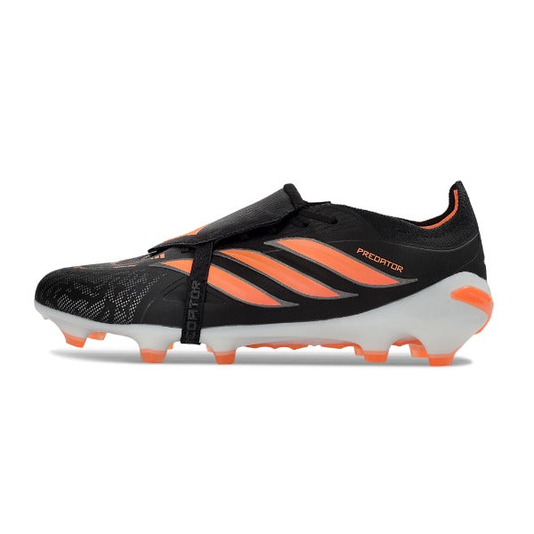 Adidas Predator 26 Elite Tongue Black and Orange Firm Ground FG Football Boot