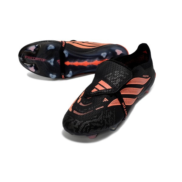 Adidas Predator 26 Elite Tongue Black and Orange FG
