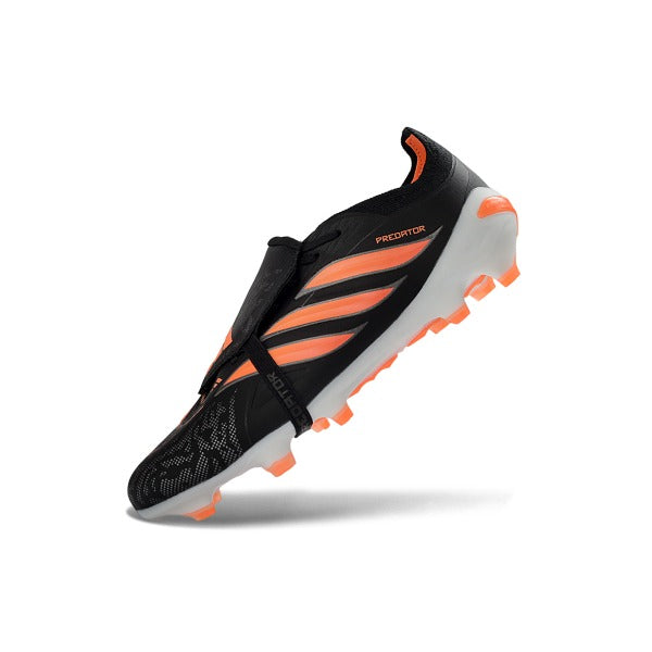 Adidas Predator 26 Elite Tongue Black and Orange Firm Ground FG Football Boot