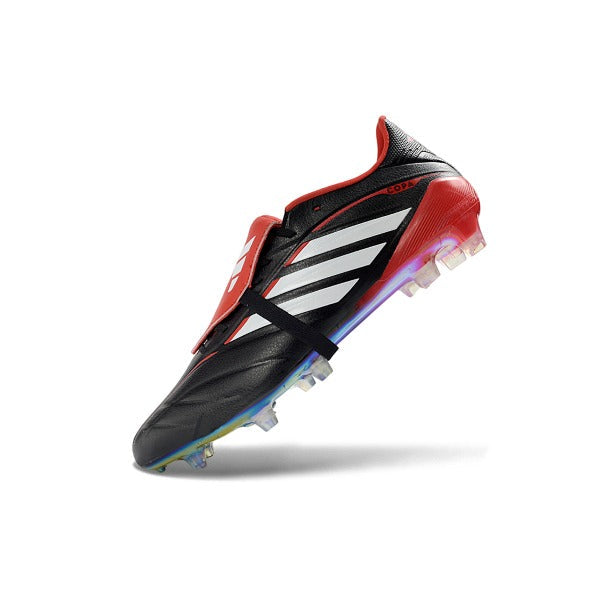 Adidas Predator 26 Elite Tongue Black and Red Firm Ground FG Football Boot