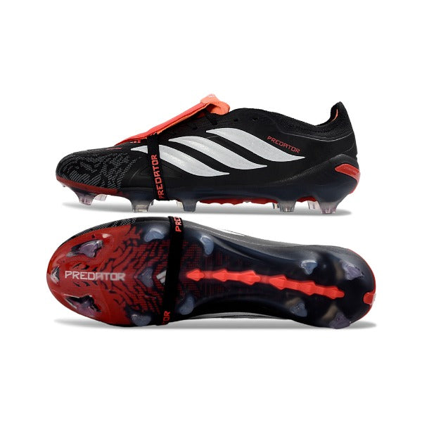Adidas Predator 26 Elite Tongue Black, Red and White FG