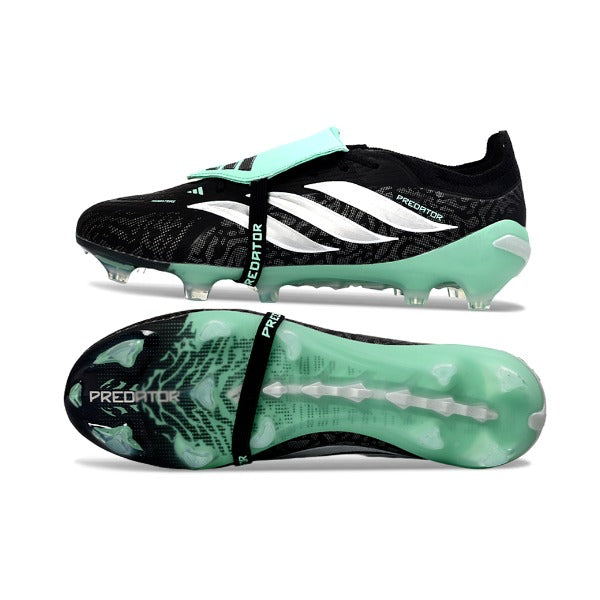 Adidas Predator 26 Elite Tongue Black, White and Green FG