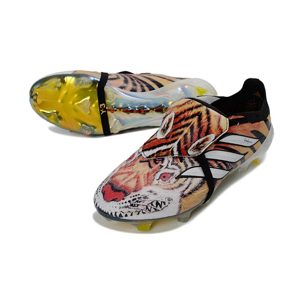 Adidas Predator 26 Elite Tongue Black, White and Orange FG