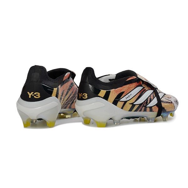 Adidas Predator 26 Elite Tongue Black, White and Orange FG