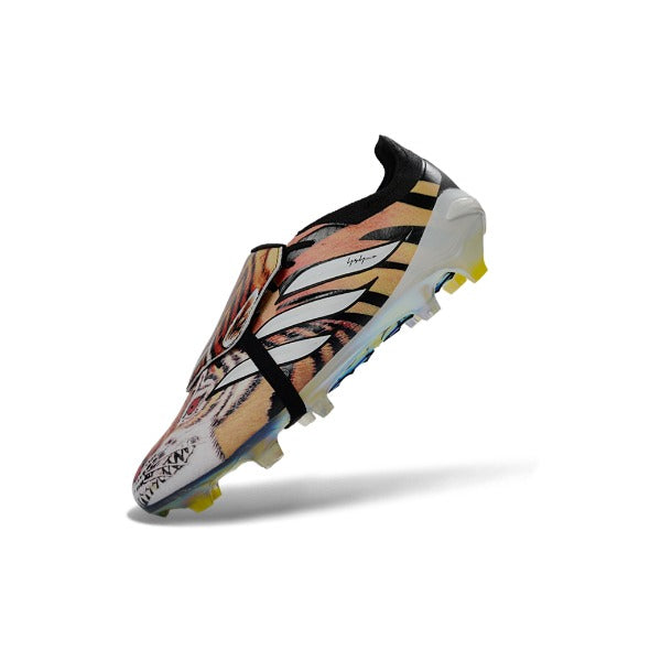 Adidas Predator 26 Elite Tongue Black, White and Orange FG