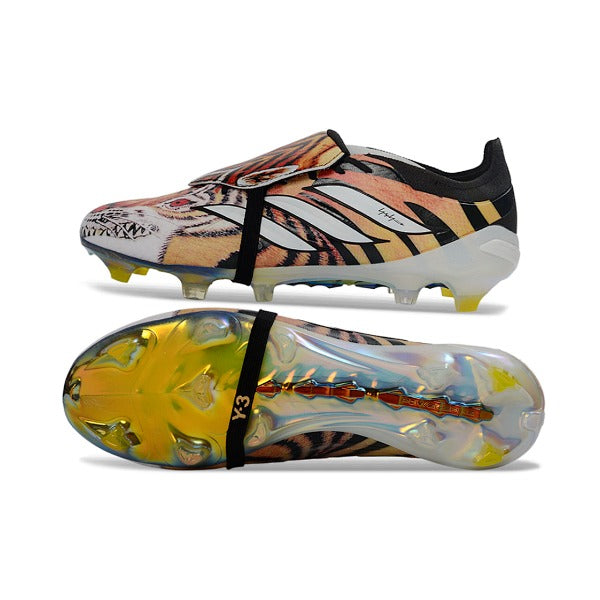 Adidas Predator 26 Elite Tongue Black, White and Orange FG