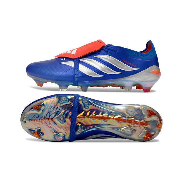 Adidas Predator 26 Elite Tongue Blue and Silver FG