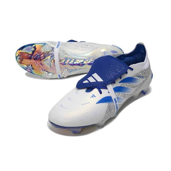 Adidas Predator 26 Elite Tongue Blue and White Firm Ground FG Football Boot