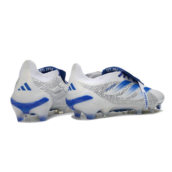 Adidas Predator 26 Elite Tongue Blue and White Firm Ground FG Football Boot