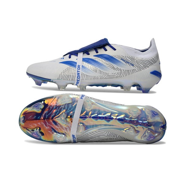 Adidas Predator 26 Elite Tongue Blue and White Firm Ground FG Football Boot