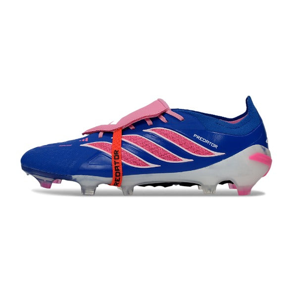 Adidas Predator 26 Elite Tongue Blue, Pink and White FG