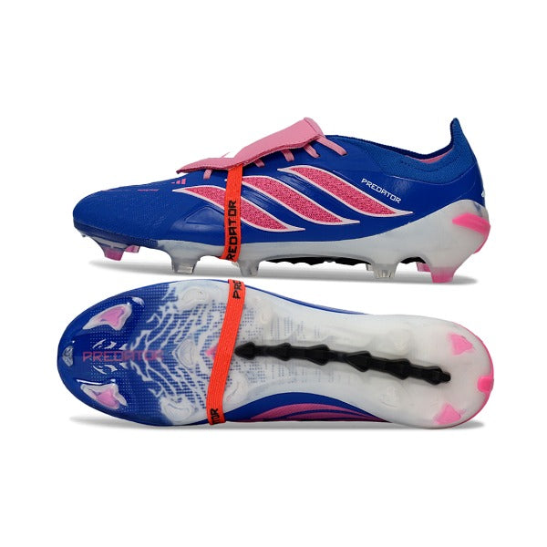 Adidas Predator 26 Elite Tongue Blue, Pink and White FG