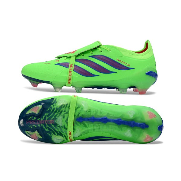 Adidas Predator 26 Elite Tongue Fluorescent Green and Blue FG