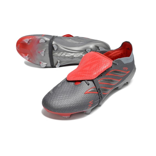 Adidas Predator 26 Elite Tongue Gray and Orange Firm Ground FG Football Boot