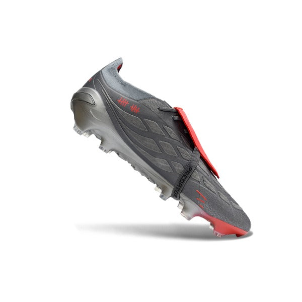 Adidas Predator 26 Elite Tongue Gray and Orange Firm Ground FG Football Boot