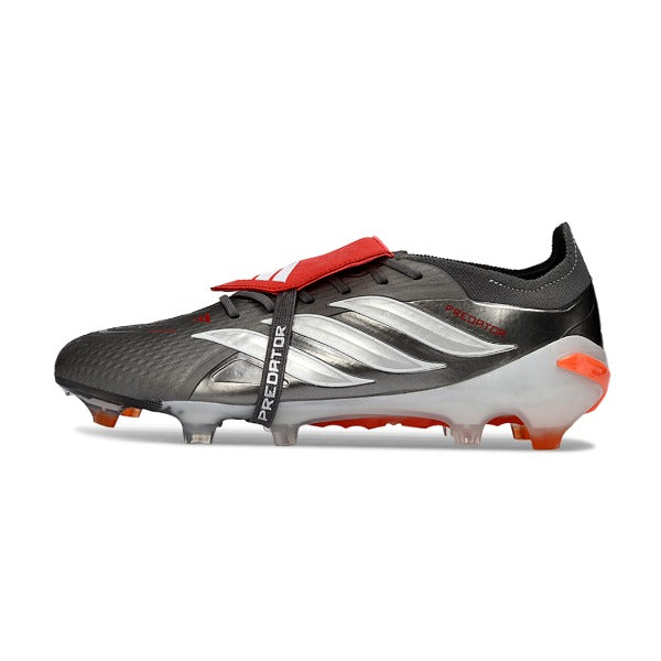 Adidas Predator 26 Elite Tongue Gray, Orange and White FG