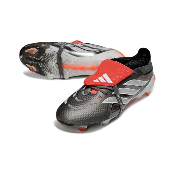 Adidas Predator 26 Elite Tongue Gray, Orange and White FG