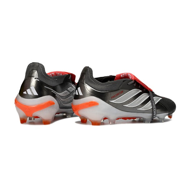 Adidas Predator 26 Elite Tongue Gray, Orange and White FG