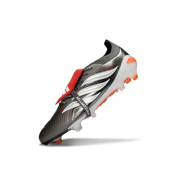 Adidas Predator 26 Elite Tongue Gray, Orange and White FG