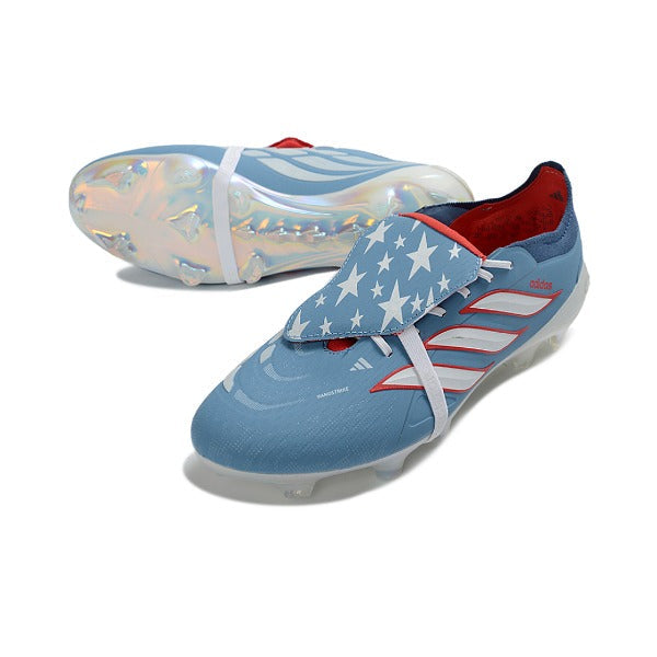 Adidas Predator 26 Elite Tongue Light Blue and White Firm Ground FG Football Boot
