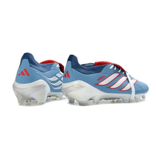 Adidas Predator 26 Elite Tongue Light Blue and White Firm Ground FG Football Boot