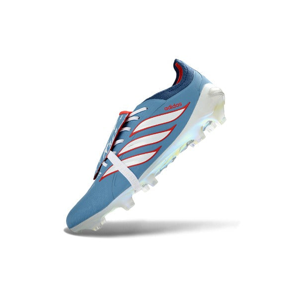 Adidas Predator 26 Elite Tongue Light Blue and White Firm Ground FG Football Boot