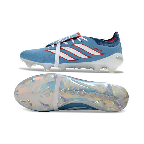 Adidas Predator 26 Elite Tongue Light Blue and White Firm Ground FG Football Boot
