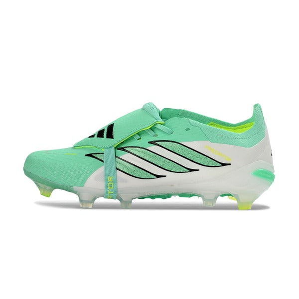 Adidas Predator 26 Elite Tongue Light Green and White Kids Firm Ground FG Football Boot