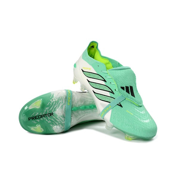 Adidas Predator 26 Elite Tongue Light Green and White Kids Firm Ground FG Football Boot
