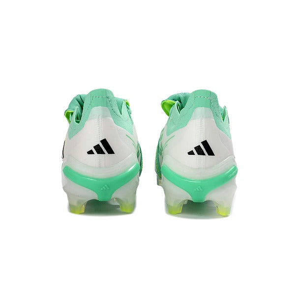 Adidas Predator 26 Elite Tongue Light Green and White Kids Firm Ground FG Football Boot