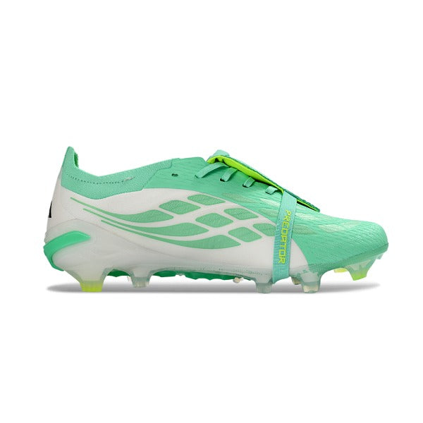 Adidas Predator 26 Elite Tongue Light Green and White Kids Firm Ground FG Football Boot
