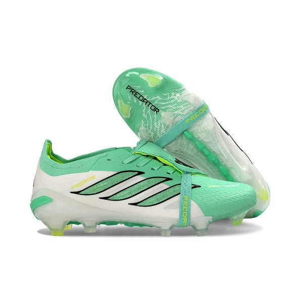Adidas Predator 26 Elite Tongue Light Green and White Kids Firm Ground FG Football Boot