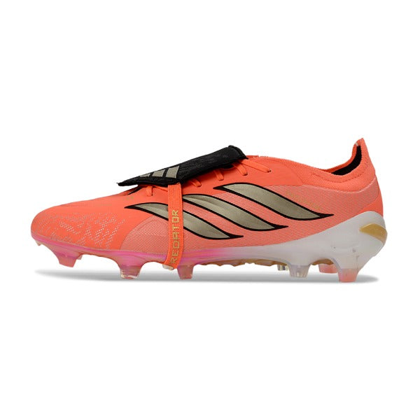 Adidas Predator 26 Elite Tongue Orange, Black and Golden FG