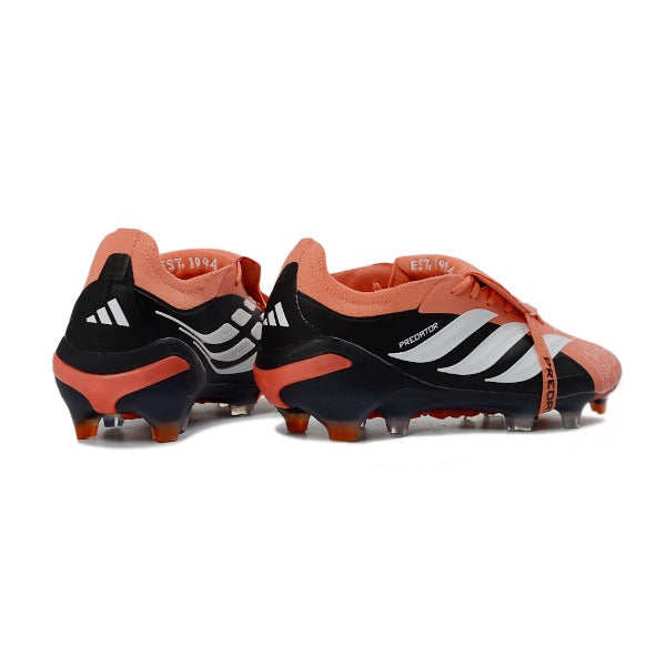 Adidas Predator 26 Elite Tongue Orange, White and Black FG