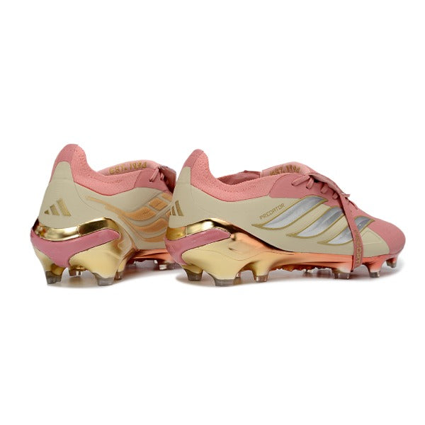 Adidas Predator 26 Elite Tongue Pink and Beige FG