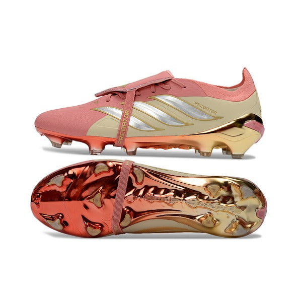 Adidas Predator 26 Elite Tongue Pink and Beige FG