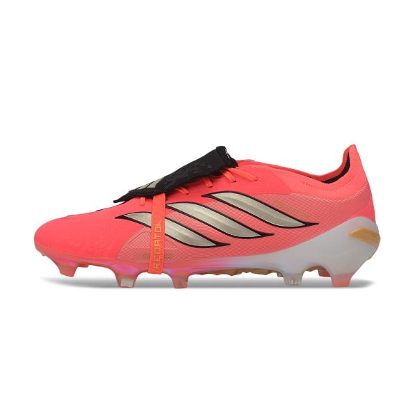 Adidas Predator 26 Elite Tongue Pink and Black Firm Ground FG Football Boot