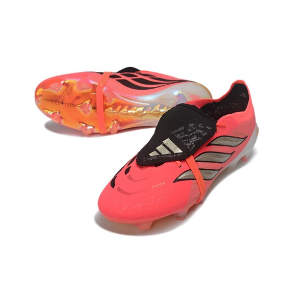 Adidas Predator 26 Elite Tongue Pink and Black Firm Ground FG Football Boot