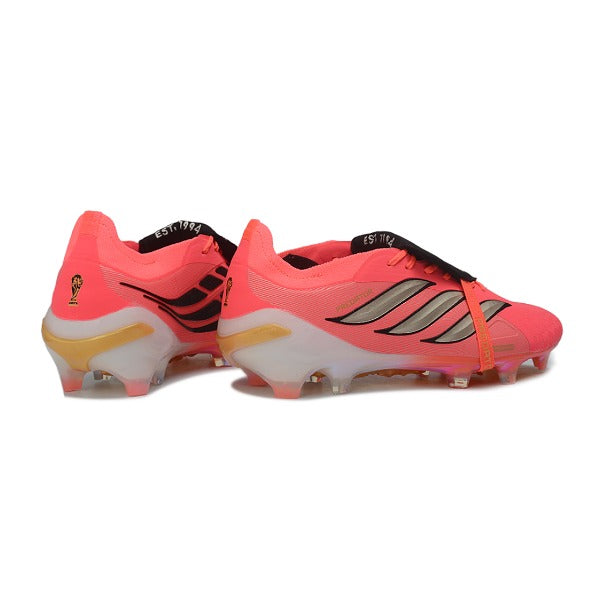 Adidas Predator 26 Elite Tongue Pink and Black Firm Ground FG Football Boot