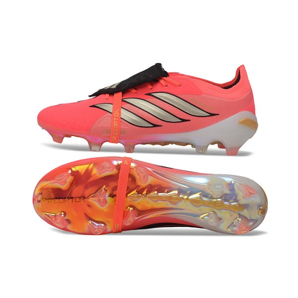Adidas Predator 26 Elite Tongue Pink and Black Firm Ground FG Football Boot