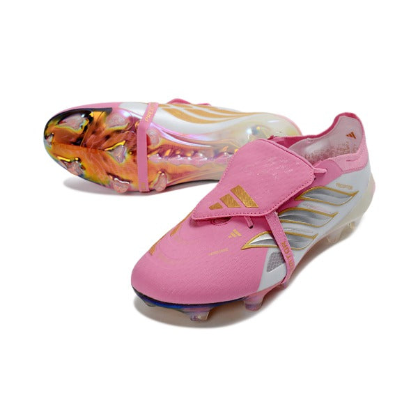 Adidas Predator 26 Elite Tongue Pink and White Firm Ground FG Football Boot