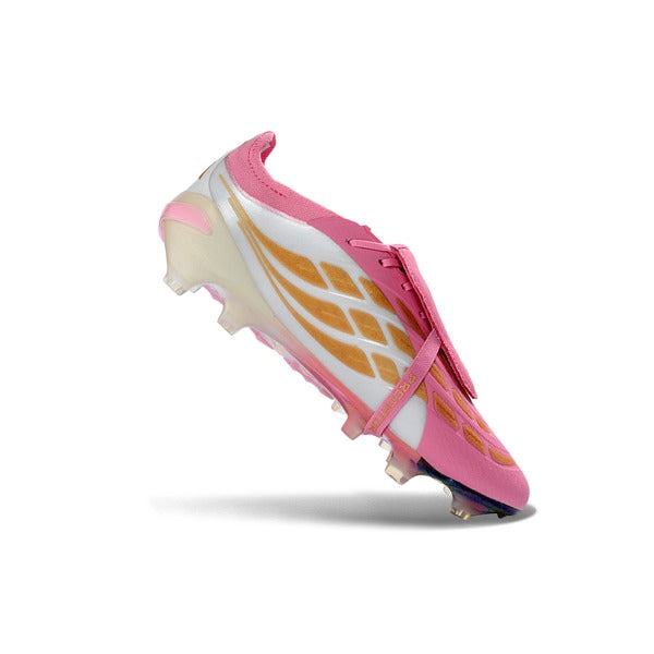 Adidas Predator 26 Elite Tongue Pink and White Firm Ground FG Football Boot