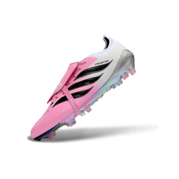 Adidas Predator 26 Elite Tongue Pink, Black and White FG