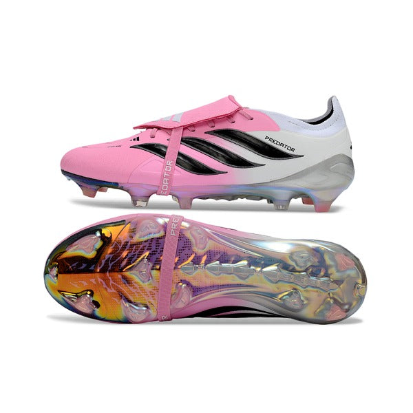 Adidas Predator 26 Elite Tongue Pink, Black and White FG