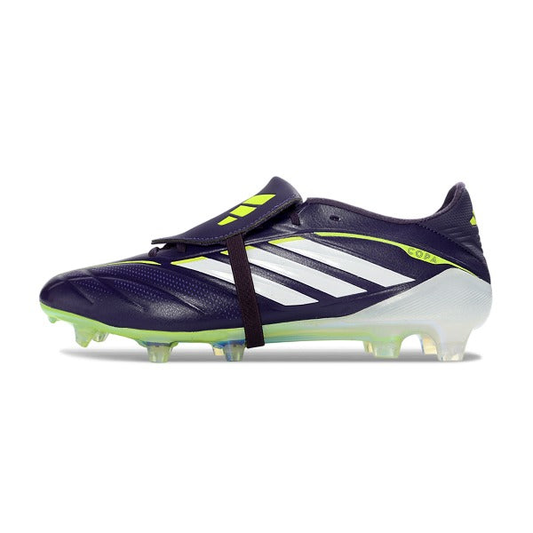 Adidas Predator 26 Elite Tongue Purple and White Firm Ground FG Football Boot