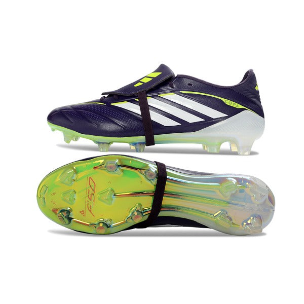 Adidas Predator 26 Elite Tongue Purple and White Firm Ground FG Football Boot