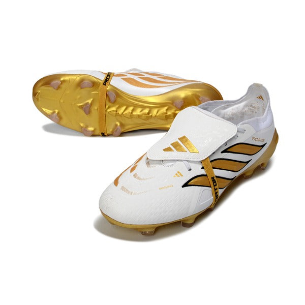 Adidas Predator 26 Elite Tongue White and Golden FG