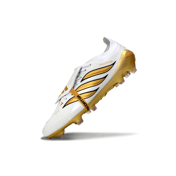 Adidas Predator 26 Elite Tongue White and Golden FG