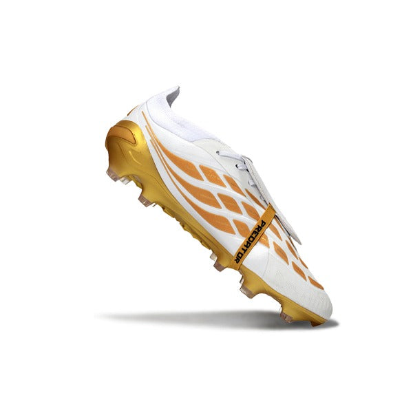Adidas Predator 26 Elite Tongue White and Golden FG