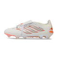 Adidas Predator 26 Elite Tongue White and Orange Firm Ground FG Football Boot